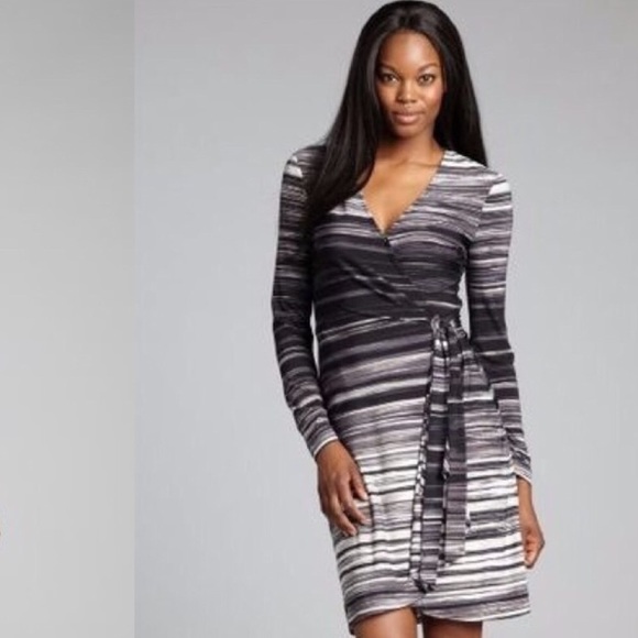 bcbg adele wrap dress